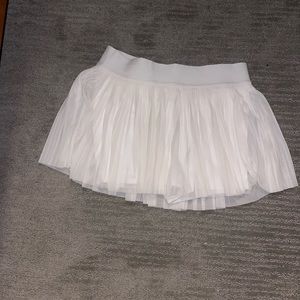 Mesh Pleats Mid-Rise Mini Tennis Skirt